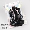 Coleta de lazo para cabello rizado niños tocado de lazo para cabello rizado niños peluca infantil coleta trenzada de fibra química natural