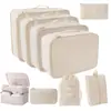 2025 Novas Sacolas Organizadoras Populares para Cosméticos, Mudança, Viagem, Conjunto de Sete Peças para Roupas, Colchas, Roupa Íntima, Desktop Atacado