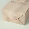 Fabricante Lote Pequeño Promoción de Exposición Bolso Personalizado Producto de Cuidado de la Piel Bolso de Regalo Empaque de Vino Bolsa de Papel