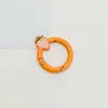 Llavero de Hebilla Redonda de Fresa Color Caramelo Accesorios de Joyería Hechos a Mano DIY Colgante para Mochila Teléfono Juguete