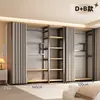 Arara de Roupas, Arara de Chão para Quarto, Arara Integrada para Closet Aberto, Unidade de Prateleira de Metal, Pode Ser Combinada com um Guarda-Roupa