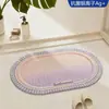Alfombra de suelo tejida de lino sintético antibacteriana para baño del hogar, alfombra antideslizante para entrada de baño, felpudo
