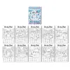 10 hojas/paquete de pósters para colorear, nuevos de importación transfronteriza con temática invernal, divertidos de buscar y rellenar, creativos, educativos, garabatos dibujados a mano