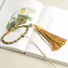 Colgante de Coche de Hilo de Algodón Frotado a Mano Estilo Xizang Cuerda para Manillar Cuerda para Colgar Asiento de Loto Tejido a Mano Cuerda de Mano Borla Estilo Étnico Cuerda de Juego Cultural