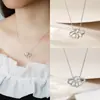Juego de Joyería Transfronterizo Europeo y Americano de Cuatro Piezas Plata de Ley S925 Flor Zircón Anillo Pendientes Collar Pendientes de Tres Piezas