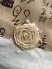 Presilha de cabelo preta flor rosa murcha acessório casamento lolita vento preto material queimado acessório feito à mão peito