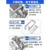 Grampo quadrado de aço inoxidável 304 / grampo quadrado em forma de U em ângulo reto / grampo de tubo quadrado com fivela, grampo de tubo em forma de U, parafuso em forma de U