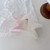 Nuevo clip de agarre de estrella con purpurina degradada de gelatina de alta calidad, placa trasera para el pelo, pinza de tiburón dulce y genial para el pelo