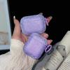 Funda Protectora para Airpods4 Color Rosa Dulce de Diamante Carcasa Blanda para Auriculares Bluetooth Airpods 3ª Generación