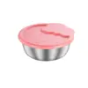 304 Copo Mini para Molho de Morango Copo Mini para Molho Portátil Recipiente para Molho com Tampa Selado à Prova de Vazamento Caixa para Salada de Tomate