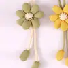 Broche de Flor Gêmea Tridimensional de Tecido Alfinete de Flor de Cinco Pétalas Design Handmade Sentido Corsage Bolsa Roupas Decorações Penduradas
