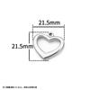 Colgante de Corazón Hueco Pulido Dorado Acero Inoxidable Joyería Accesorios DIY Colgantes para Collar Pulsera