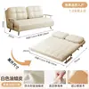 Cama plegable de cuero encerado, sofá perezoso, doble propósito, individual o doble, adecuada para apartamentos pequeños, salas de estar, balcones, y con un estilo vintage