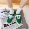 Zapatos de Lona para Mujer de Caña Baja con Cordones 2024 Verano Nuevos Zapatos de Lona Color Sólido Estilo Ins Japonés Zapatillas de Estudiante