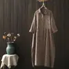 2026 Nuevo top de vestido de algodón de gasa estilo coreano floral de corte holgado para mujer de manga de tres cuartos venta al por mayor transfronteriza
