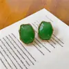 Pendientes de moda europea y americana de acero de titanio, resina de onda colorida irregular, varios estilos, acero inoxidable, pendientes de nicho y elegantes