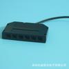 Caja de distribución de 6 orificios con puerto DuPont para luces de gabinete, 1 a 6 luces LED con conector de distribución DuPont, en stock