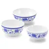 Melamina tigela pequena de porcelana azul e branca tigela de plástico comercial tigela de arroz para restaurante hotel tigela de sopa tigela de mingau tigela para molho temperado para hot pot