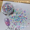 Nuevo Paquete Mixto de Lentejuelas para Uñas con Forma de Corazón Hueco y Estrella de Cinco Puntas, Materiales Ultra Delgados para Uñas con Flores Macaron