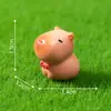 Paisagem em miniatura, figuras fofas de capivara, decorações DIY de jardinagem e paisagismo, acessórios para pendurar, pequenos enfeites
