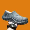Zapatillas de Casa para Hombre Otoño e Invierno con Tacón - Antideslizantes de Suela Gruesa para Interior - Zapatillas de Algodón Cálidas - Zapatos de Algodón con Estampado de Moda