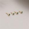Tapón de clavo de oro de 14K medio agujero tapón de agujero de perla de cristal material de joyería para pulsera hecho a mano DIY accesorios