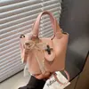 Transfronterizo 2026 Verano Nuevo Estilo Coreano Bolso de Mano Versátil de Gran Capacidad Casual para Viajes Diarios Bolso Cruzado de Hombro Tipo Cubo para Mujeres