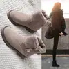 Botas de nieve para mujer, nuevo estilo de invierno 2026, botines versátiles, forradas de felpa y engrosadas para abrigar, con suela gruesa para mayor altura, zapatos de algodón del noreste