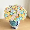Flor de Cerâmica Artesanal Jingdezhen, Flor Rosa Artificial Famosa na Internet, Flor Eterna Criativa para o Dia da Mulher, Peça Decorativa
