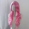 Venta al por mayor de fábrica versión coreana de peluca para mujer cabello largo rizado negro onda media grande cabello rizado peluca de fibra química para mujer cobertura completa de la cabeza