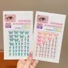 Adesivos de Maquiagem Facial Super Fada para Crianças Concha Pérola Strass Borboleta Menina Maquiagem de Performance para Bebê Adesivos Faciais de Diamante Adesivos para Cantos dos Olhos