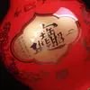 Cerámica de Jingdezhen Pintura Roja China Cerámica Dorada Adornos Botella para Mudanza a Casa Nueva Regalo de Boda Adornos