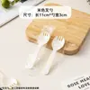 Tenedores desechables empaquetados individualmente para pasteles de cumpleaños, postres de frutas y bocadillos, tenedores y cucharas de plástico de tres puntas ondulados engrosados