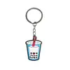 Llavero de Dibujos Animados Serie Té de Leche Llavero de Goma Suave PVC Colgante para Bolso Regalo al por Mayor