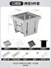 Estufa de Bolsillo Nueva Mejorada para Preparar Té, Estufa Pequeña para Uso en Interiores y Exteriores, Parrilla Plegable Portátil de Acero Inoxidable para Barbacoa