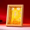Feng Shui Taoísta Armonía Matrimonial Marco Dorado para Fotos Adorno de Prosperidad para Sala de Estar Mesa de Entrada Regalo para el Día de Qixi San Valentín
