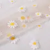 Tela de impressão offset pequena malha de Margarida tecido de malha pequena saia de malha pequena Margarida fio para roupa infantil vestido tecido de malha pequena Crisântemo