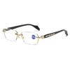 Lentes de Lectura sin Montura para Mujer Famosos en Internet Montura de Metal de Alta Gama Lentes Presbíticos Exquisitos para Hombre y Mujer con Borde Cortado