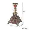 Castiçal de Cabeça Única Estilo Europeu Estilo Palácio Jantar à Luz de Velas Decoração de Castiçal Novo Requintado Luxo Suporte para Velas de Casamento