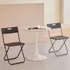 Silla Plegable Doméstica de Plástico Silla de Comedor Sencilla para Dormitorio con Respaldo Taburete Silla para Oficina y Computadora Silla para Exposiciones y Capacitación Venta al por Mayor
