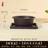 Vaso de Flor Oval para Suculentas, Vaso de Bambu Tronco Velho para Bonsai, Vaso de Flor de Resina Espessa Respirável com Prato Coletor