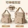 Bolsa de mamá portátil transfronteriza, bolsa térmica para almacenamiento de leche materna, bolsa refrigerada para almacenamiento de biberones, bolsa ligera retráctil para almacenamiento de leche para exteriores