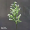 Flor artificial verde Mori Teto Folhas de plantas verdes Flores de casamento Folhas combinando Adereços decorativos florais Flores falsas Folhas falsas