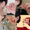 Placa de Incienso para Mosquitos sin Orejas Pinza para Oreja Diseño de Estilo Frío Pendientes Pendientes Largos con Borlas para Mujer Pinza para Oreja Indolora Versátil