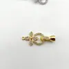 Acessórios DIY Fivela de Broca Oval Fivela de Colar de Pérolas Cor Dourada Cobre Preservação da Cor Fivela de Pulseira Conector de Contas Fivela de Corrente de Suéter