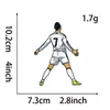Patches Bordados de Jogador de Futebol Messi C. Mochila de Roupas Estilo Estrela Ronaldo Patches Decorativos DIY