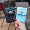 Aplicável ao iPhone universal Samsung Huawei Xiaomi capa traseira cartão inserção órgão cartão titular Chanel estilo fivela de hardware