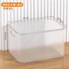 Caixa de Armazenamento Transparente Doméstica de Mesa Grande Capacidade Caixa de Armazenamento de Roupas Armazenamento de Brinquedos Plástico Grande Espessada Caixa de Armazenamento