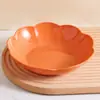 Prato de Frutas em Formato de Flor, Prato de Doces Doméstico para Sala de Estar, Prato de Lanches Espesso Resistente a Quedas, Prato Criativo para Frutas Secas, Prato Fundo de Plástico, Prato Grande