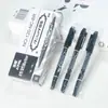 Marcador Logístico Pequeño de Doble Punta, Bolígrafo de Contorno para Dibujo Estudiantil, Marcador de Color de Doble Punta, Marcador Negro Impermeable